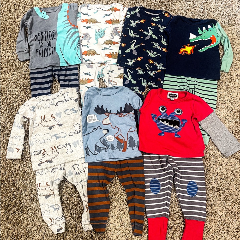 12 month Baby Boy Pj Clothing Lot